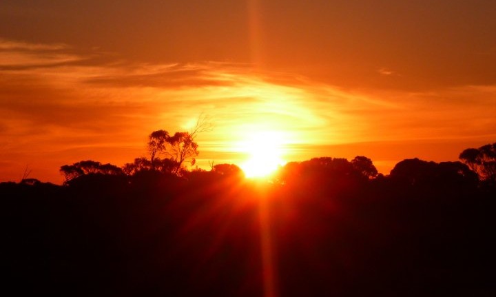 coucher de soleil australie
