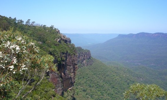 panorama blue mountains australie