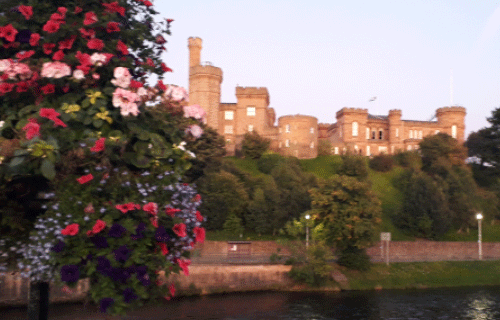 Inverness : photo avec un château en pierre