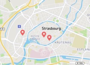 Carte consignes à bagages strasbourg